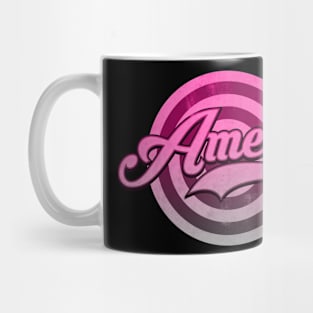 Pink Amelia Name Mug